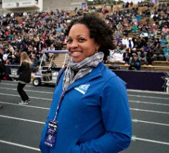 Thompson at an NCAA Football Championship Subdivision Playoff Game.